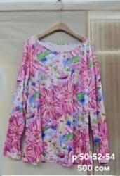 шерстяные кофты женские больших размеров: Универсальная футболка с длинными рукавами, украшенная праздничным — 2