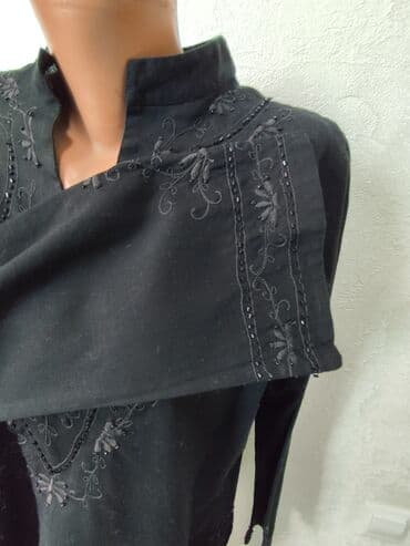 джинсы подростковые: Близка удлиненная расшитая бисером Материал - Хлопок Размер - 44 — 4