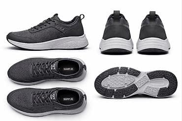 Ботинки: Мужские кроссовки SPORT, тёмно‑серые РАЗМЕР-40 - Дизайн: лаконичный — 1