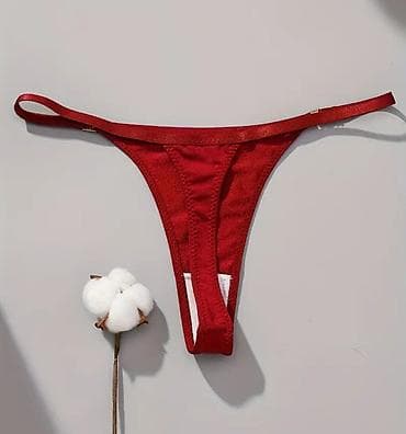 труси: Шикарные эластичные женские стринги на низкой посадке — 5