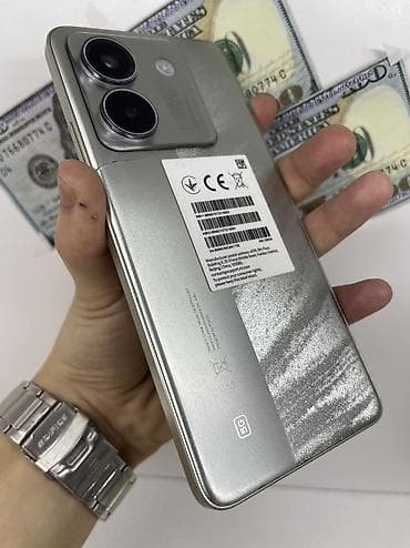 Poco M7 Pro 5G, Б/у, 256 ГБ, цвет - Серебристый, 1 SIM, 2 SIM