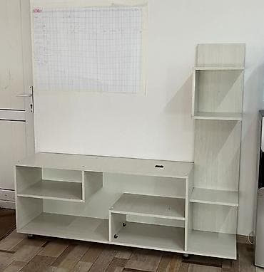 Тумба и подставка для телевизора, Напольная, ЛДСП, цвет - Белый