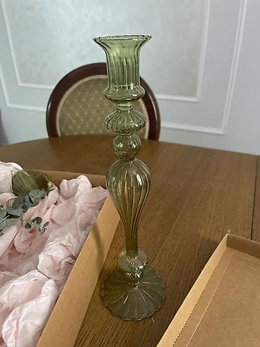 ред: Набор декоративных подсвечников из стекла в подарочной коробке — 4