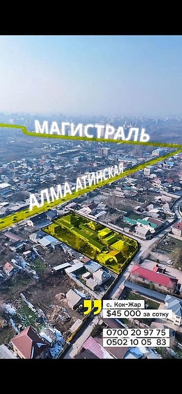 Земельный участок 49,5 соток, с. Кок-Жар - Площадь: 49,5 соток