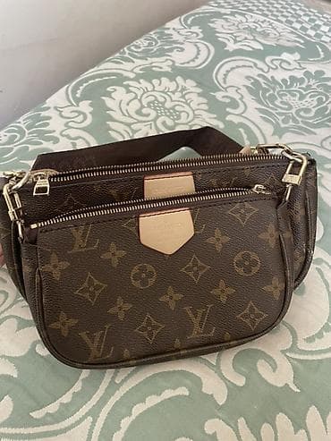 Личные вещи: Классическая сумка, Louis Vuitton, Франция, Материал: Комбинированный материал, Застежка на молнии, Женские, Б/у — 1
