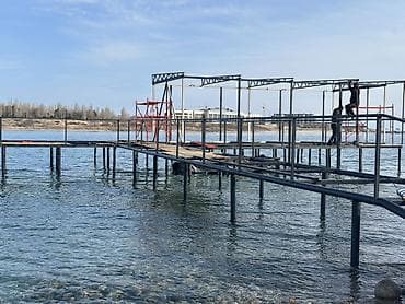 Курулуш жана оңдоо кызматтары: Изготовление и монтаж причалов, пирсов и понтонов “под ключ” - — 10