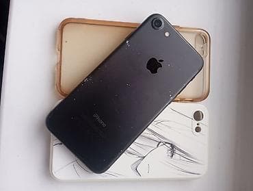 стиральная машина б: IPhone 7, Б/у, Черный, Чехол, 76 % — 1