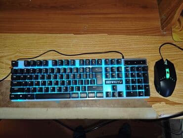 wireless mouse: Клавиатура, Мембранная, Проводное подключение, Размер: 100% — 2