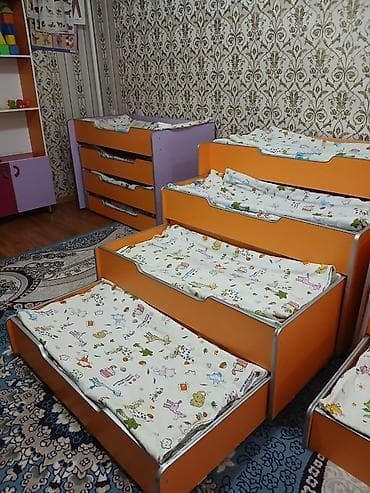 4 pot: Детские выкатные кровати для детского сада/дома - Комплект модульных — 1