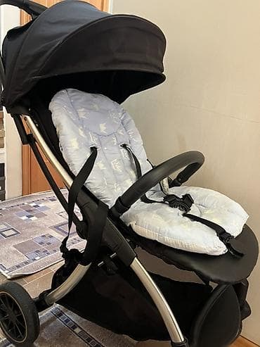 прогулочные коляски с надувными колесами: Коляска, цвет - Черный — 3