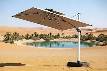 Зонты на боковой опоре для - частных домов - кафе и летних площадок -