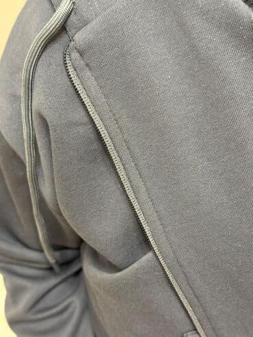 Спорттук кийим: Женский спортивный костюм из мягкого трикотажа - Цвет: светло‑серый — 7