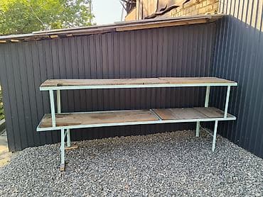 проемы: Металлический каркас-стеллаж/основание под длинный рабочий стол или — 2