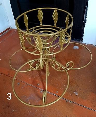 цветочный подставка: Полка, этажерка для цветов, Железо — 6