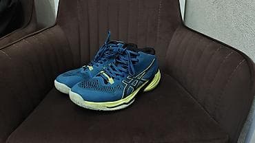 красовка волейбол: Мужские кроссовки, 39, Asics, Б/у, цвет - Синий, Самовывоз — 1