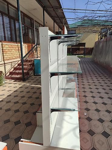 работа в бишкеке швейный цех упаковщик: Торговый стеллаж с витринными полками из стекла - Модульная стеновая — 2