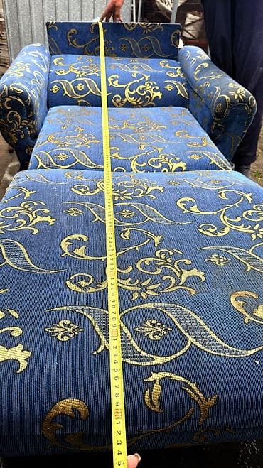 стенки ош: Кресло-кровать, Б/у, Односпальный, Платная доставка, цвет - Синий — 10