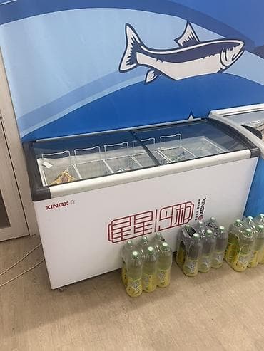 Морозильный ларь XINGX с раздвижными стеклянными крышками. Имеется в — 1