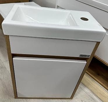 solutions upper: Компактная тумба с умывальником Wässer для санузла. - Форм‑фактор — 1