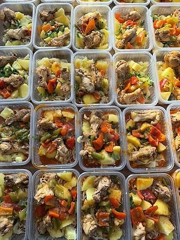 готовые раки: Обеды по 180 сом Доставка бесплатная Вкусно и сытно Түшкү тамактар — 3