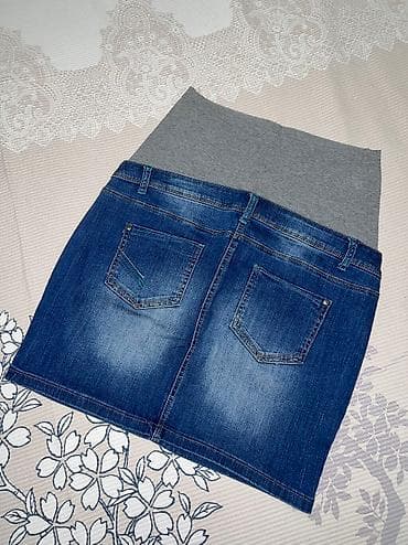 xl: Продаю джинсовые юбки для беременных Германия Резинка очень комфортная — 6