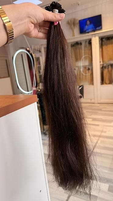 плотя: Натуральные волосы для наращивания. Азиятские волосы 60 см 100 гр — 6