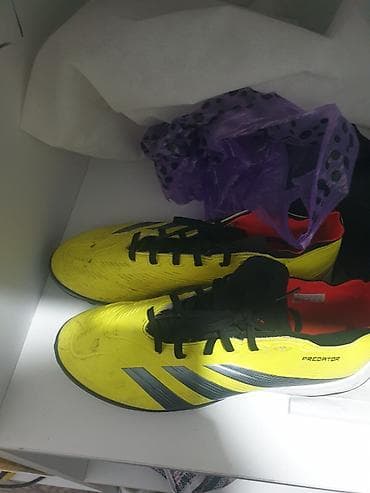 предаторы бутсы: Бутсы Adidas Predator ярко-желтого цвета с черными шнурками и — 2