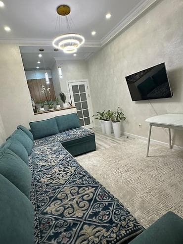 2 комнаты, 47 м², Асанбай мкр Элитка, 3 этаж, Дизайнерский ремонт — 2