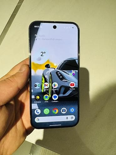 Google Pixel 9 Pro, Б/у, 512 ГБ, цвет - Серебристый, 1 SIM, eSIM