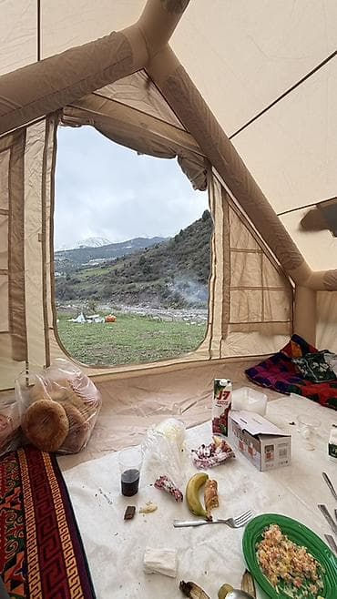 спальний: Аренда Палатка 12кв метр Просторная надувная палатка для кемпинга - — 3