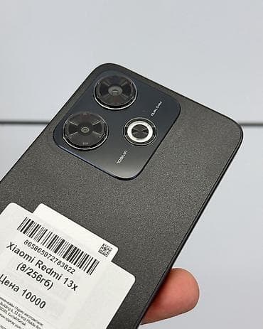 бюджетный: Redmi, Redmi 13, Б/у, 256 ГБ, цвет - Черный, В рассрочку, 2 SIM — 3
