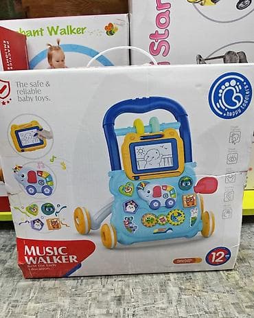 на пальчике: Музыкальный толокар-ходунки для малышей Happy Toddlers - Тип — 1