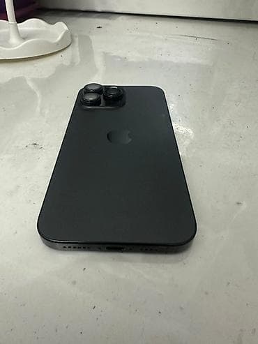 Техника и электроника: IPhone 16 Pro Max, Б/у, 256 ГБ, Black Titanium, Кабель, 96 % — 3