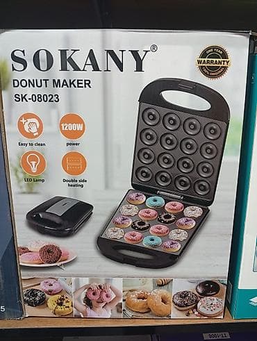 Техника жана электроника: Донатница SOKANY SK-08023 - Мощность 1200 Вт — быстрый равномерный — 1