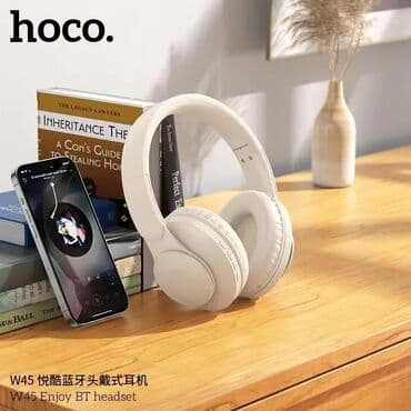 беспроводные наушники hoco: Полноразмерные, Hoco, Новый, Беспроводные (Bluetooth), Классические — 6
