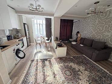 тыныстанова донецкая: 1 комната, 41 м², Ата-Тюрк парк Элитка, 12 этаж, Евроремонт — 2