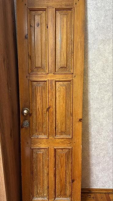 Ремонт и строительство: Деревянная межкомнатная дверь с коробом - Материал: массив (дерево — 2