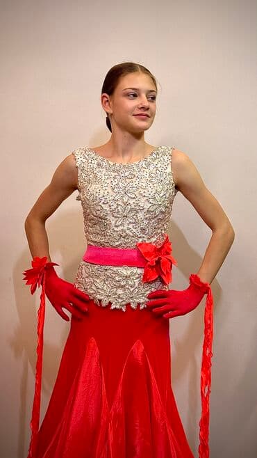 Бальное платье, Стандарт, Длинная модель, XS, В наличии