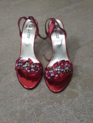 обувь ручной работы бишкек: Женские босоножки на каблуке36-37 - Цвет: насыщенный красный — 3