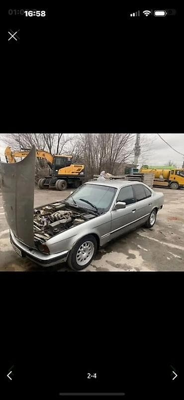 Унаа: BMW 5 series: 1990 г., 2.5 л, Кол менен иштөөчү, Бензин, Седан — 3