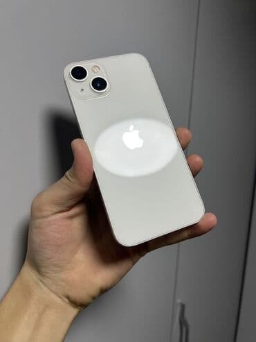 часы apple watch 9: IPhone 13, Б/у, 128 ГБ, Старлайт, Чехол, 73 % — 2