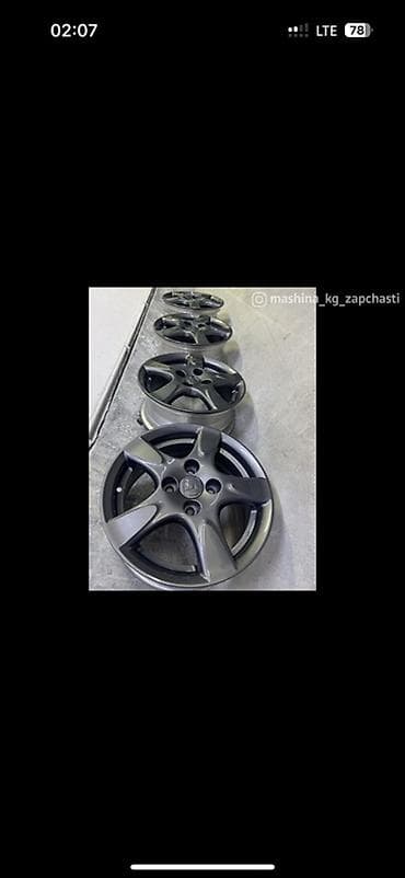 диски на авто 17: Литые Диски R 14 Honda, Комплект, отверстий - 4, Б/у — 2