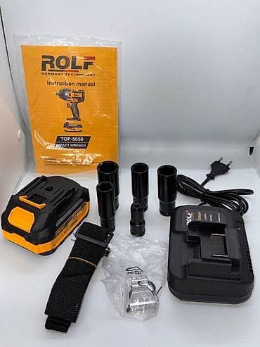 Инструменты: Гайковёрт ударный аккумуляторный ROLF TOP-5050 (Brushless) Доставка — 3