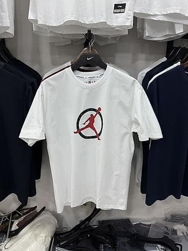 Мужская футболка, 2XL, 3XL, Jordan, Новый, цвет - Белый, Самовывоз at lalafo.kg Мужская футболка, 2XL, 3XL, Jordan, Новый, цвет - Белый, Самовывоз