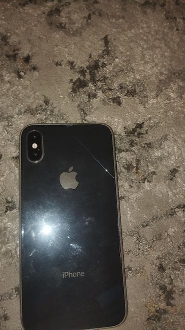 IPhone X, Б/у, 64 ГБ, Blue Titanium, Чехол, 100 % — 2