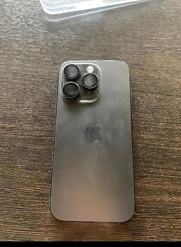 IPhone 14 Pro, Б/у, 256 ГБ, Черный, Чехол, 100 %