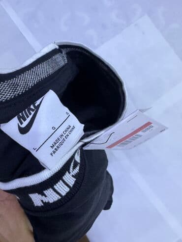 mango: Мужская футболка, M, Nike, Новый, цвет - Черный, Самовывоз — 6