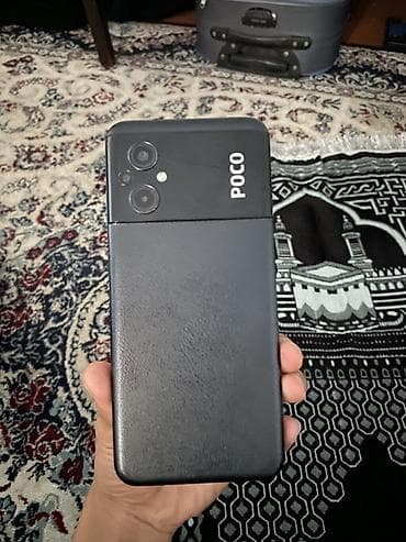 телефон складной: Poco Б/у, 128 ГБ, цвет - Черный, 2 SIM — 6