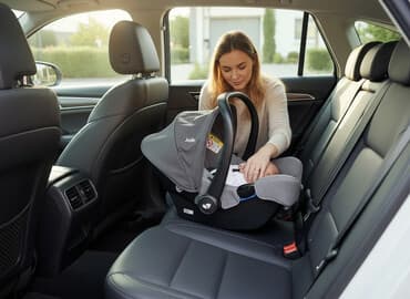 детское кресло в аренду: Автокресло, цвет - Серый, Б/у — 1