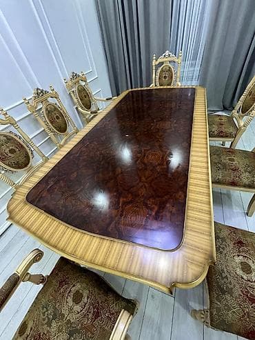 золотое: Стол и стул для зала, цвет - Золотой — 2